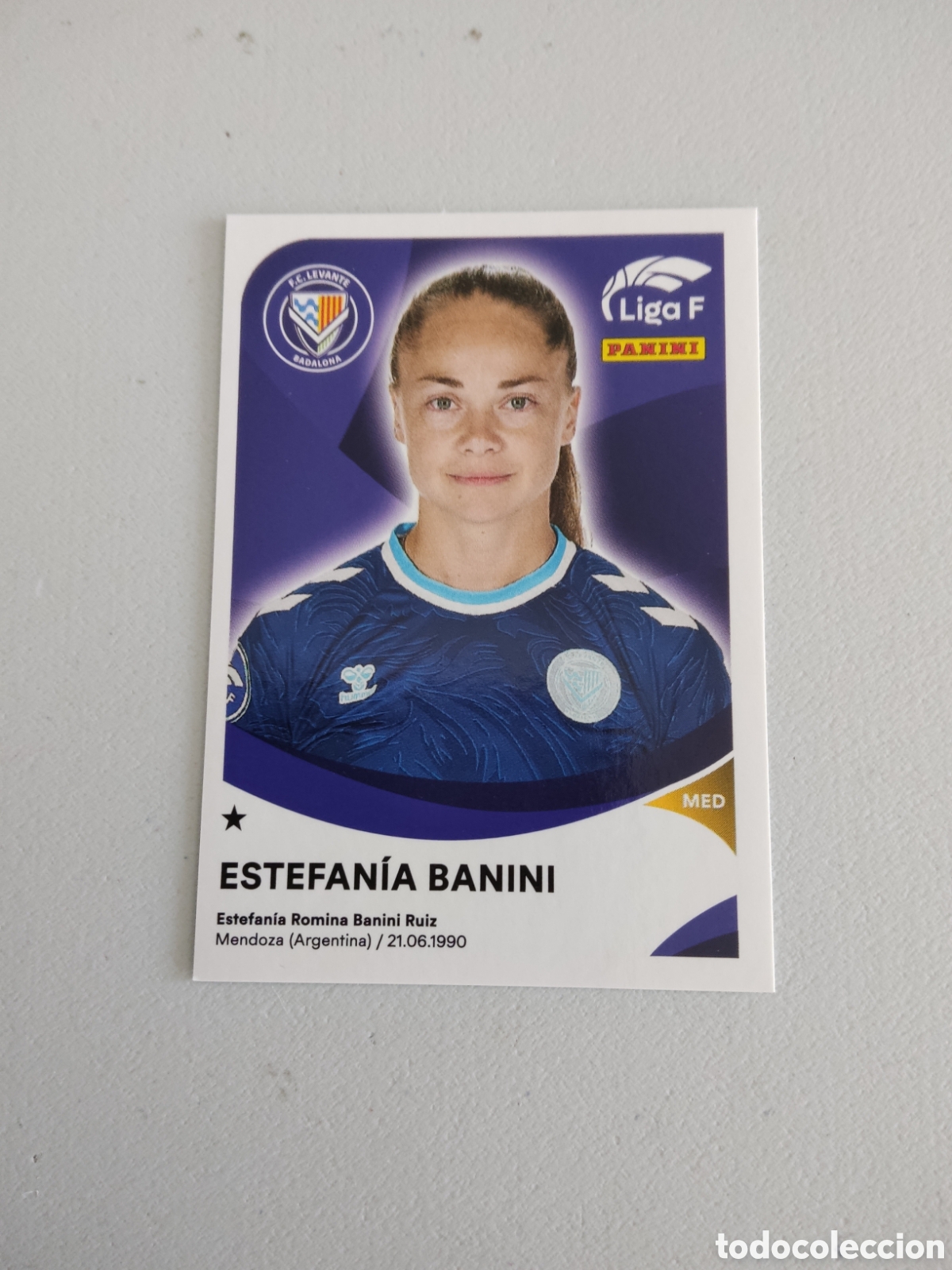 Cromos de f&uacute;tbol: 196 ESTEFANIA BANINI LEVANTE BADALONA LIGA F 2024 2025