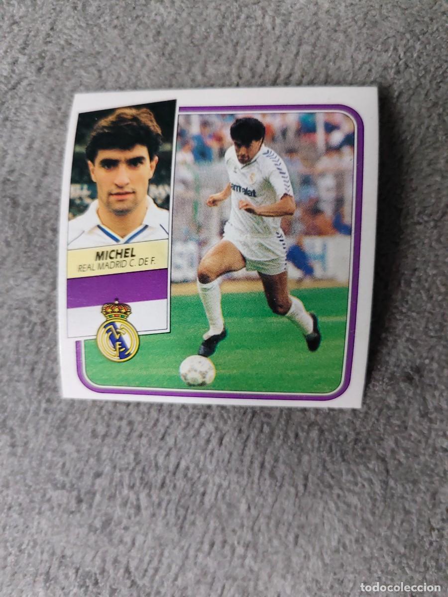 Cromos de f&uacute;tbol: EDICIONES ESTE 89 90 MICHEL REAL MADRID 1989 1990 DESPEGADO RECUPERADO ALBUM AAQ