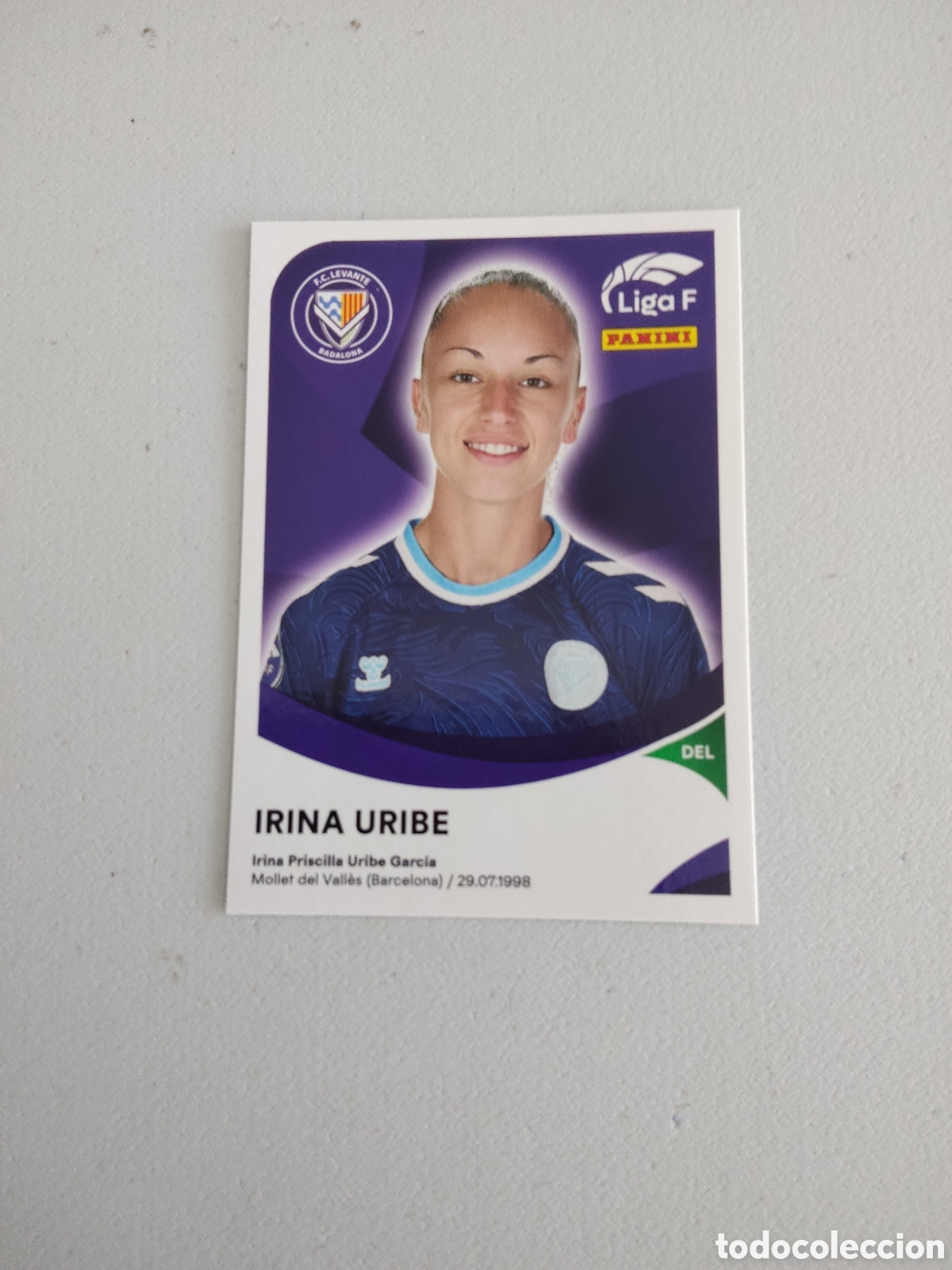 Cromos de f&uacute;tbol: 200 IRINA URIBE LEVANTE BADALONA LIGA F 2024 2025