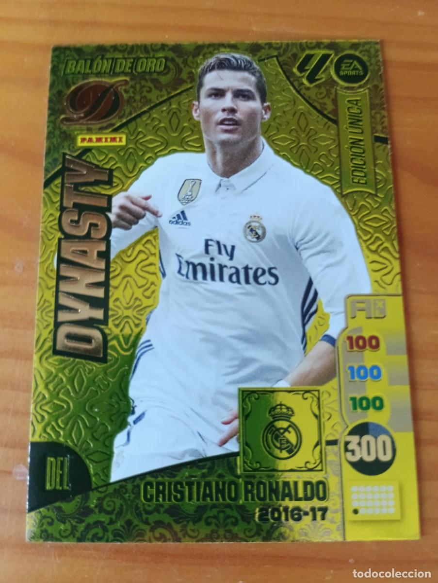 Cromos de f&uacute;tbol: ADRENALYN XL DYNASTY RONALDO 2016 17 BALON DE ORO EDICION UNICA REAL MADRID 24 25 2024 2025 PANINI