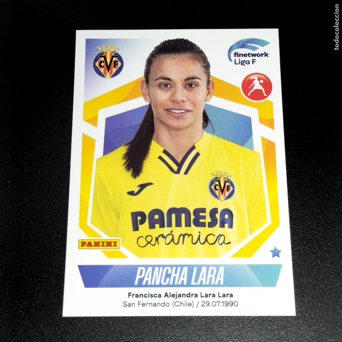 Cromos de f&uacute;tbol: N&ordm; 313 PANCHA LARA VILLARREAL CROMOS FINETWORK LIGA F FEMENINA PANINI 2022 2023 22 23