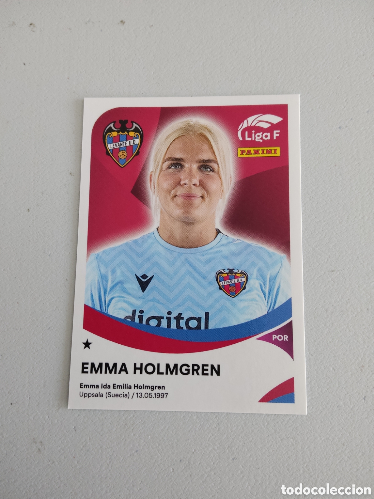 Cromos de f&uacute;tbol: 204 EMMA HOLMGREN LEVANTE LIGA F 2024 2025