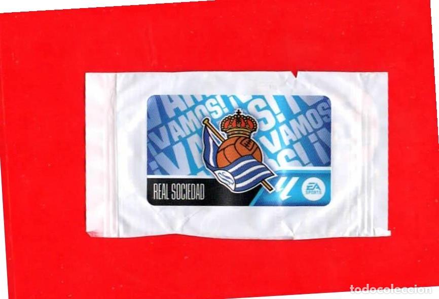 Cromos de f&uacute;tbol: Escudo REAL SOCIEDAD &iexcl;Vamos! - CROMO CHICLE LIGA ESTE 2026-2027 26 27