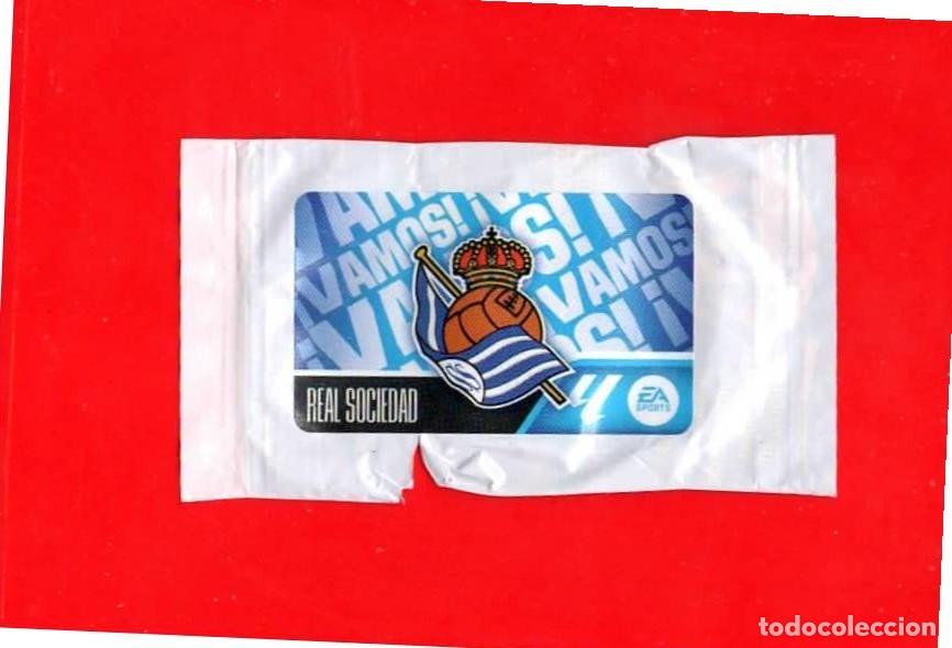 Cromos de f&uacute;tbol: Escudo REAL SOCIEDAD &iexcl;Vamos! - CROMO CHICLE LIGA ESTE 2026-2027 26 27