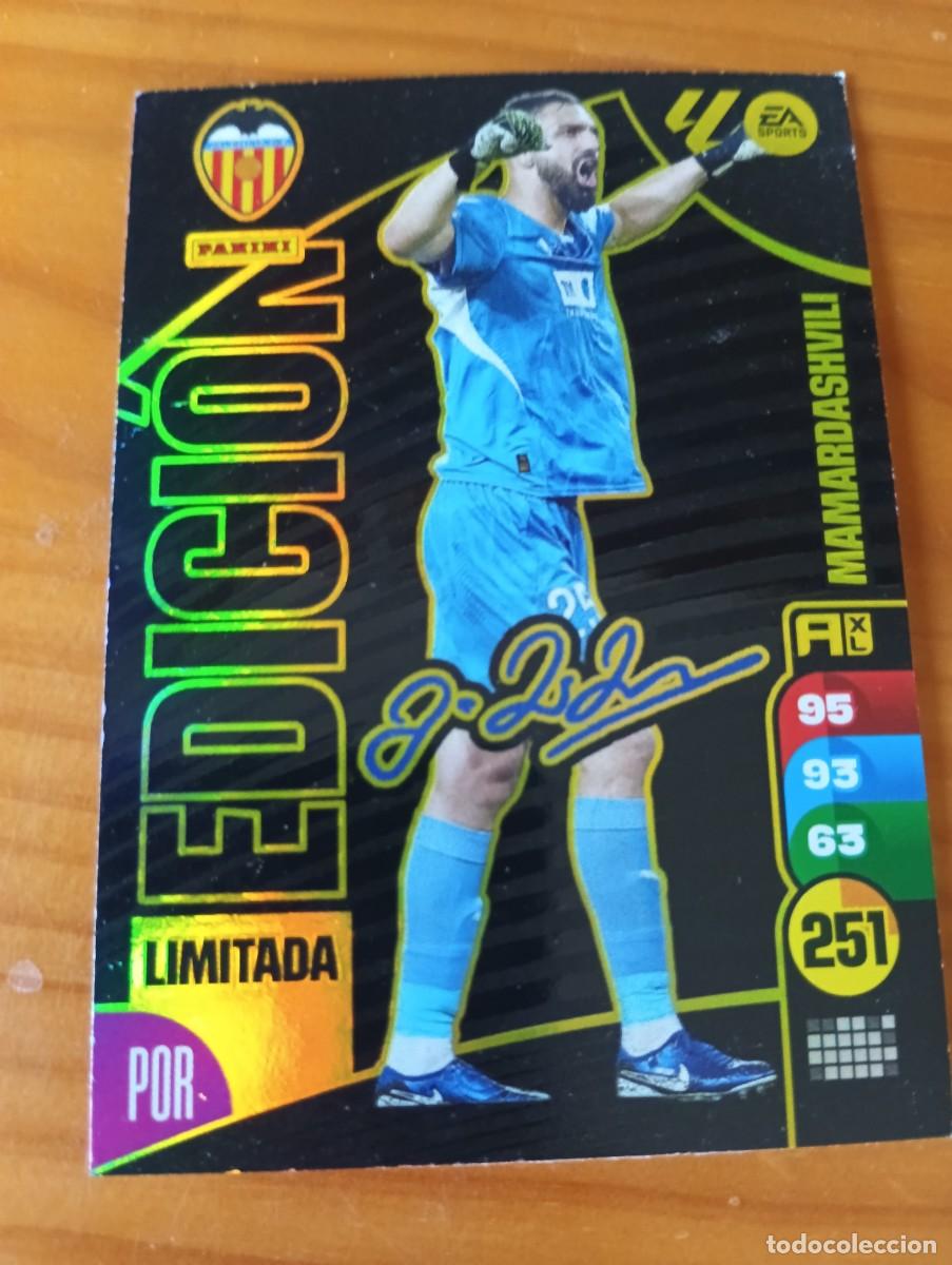 Cromos de f&uacute;tbol: Adrenalyn XL Edici&oacute;n Limitada Firmada MAMARDASHVILI 2024-25