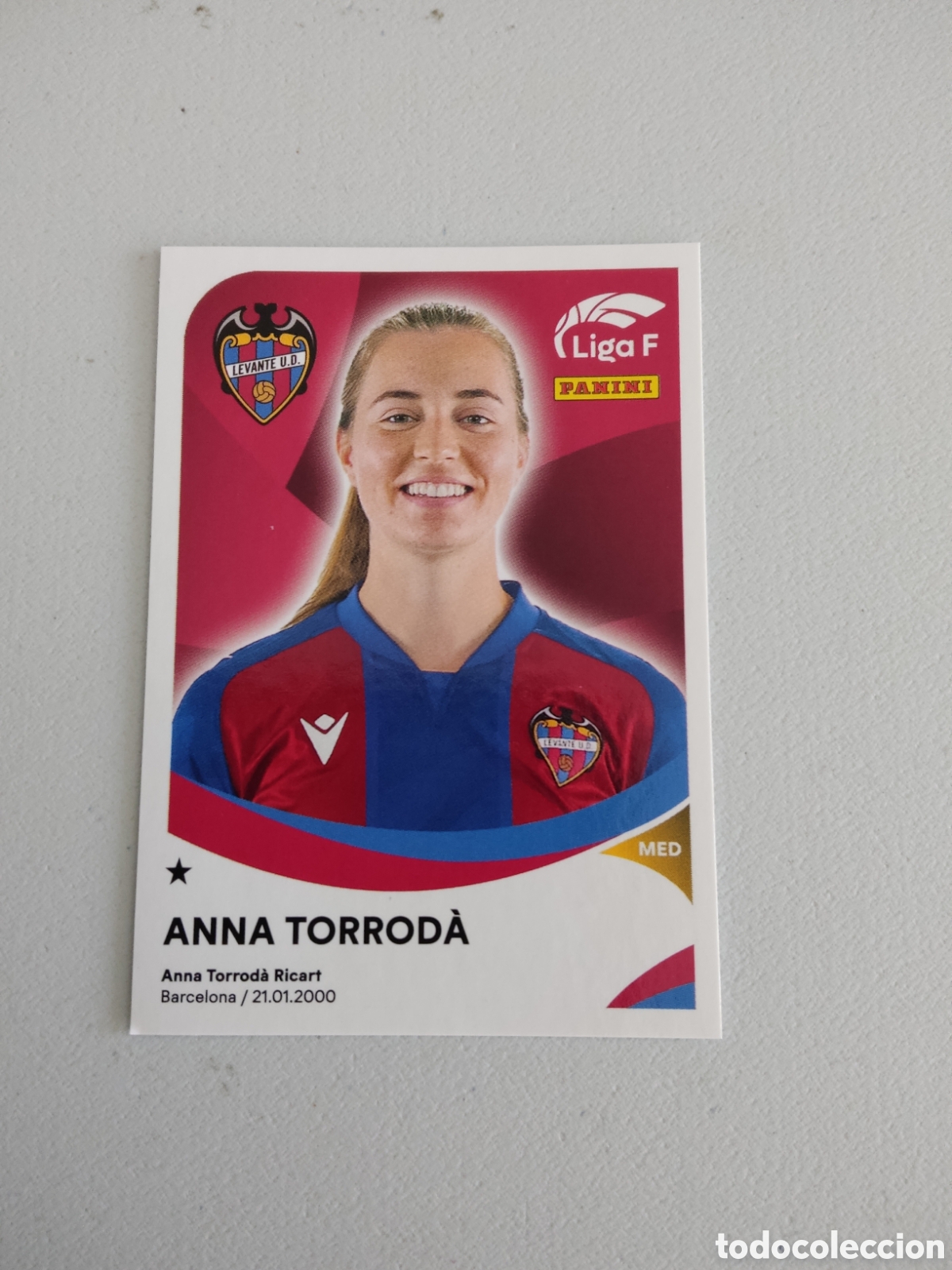 Cromos de f&uacute;tbol: 213 ANNA TORRODA LEVANTE LIGA F 2024 2025