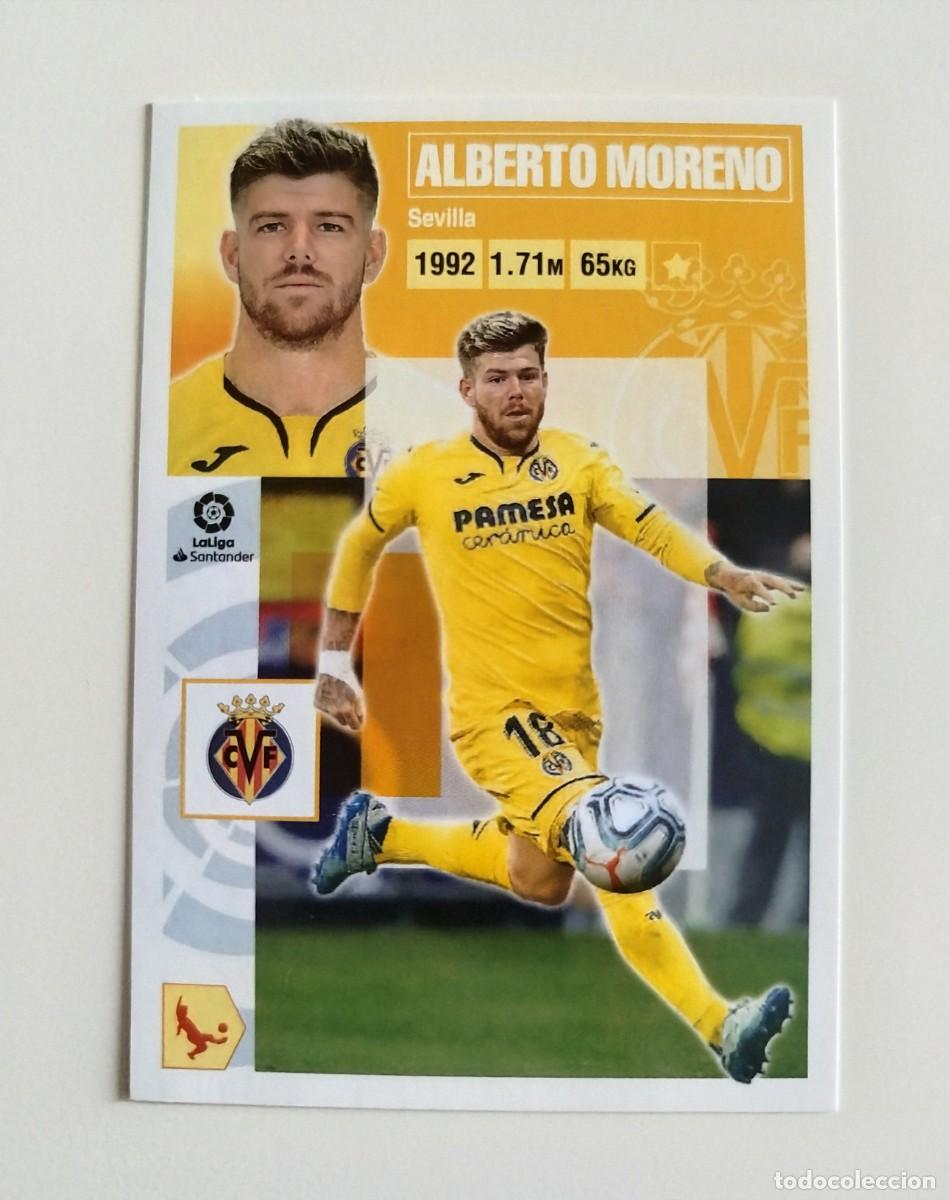 Cromos de f&uacute;tbol: Alberto Moreno 9 SIN PEGAR NUNCA PEGADO Villarreal CF Liga Ediciones Este 20 21 / 2020 2021