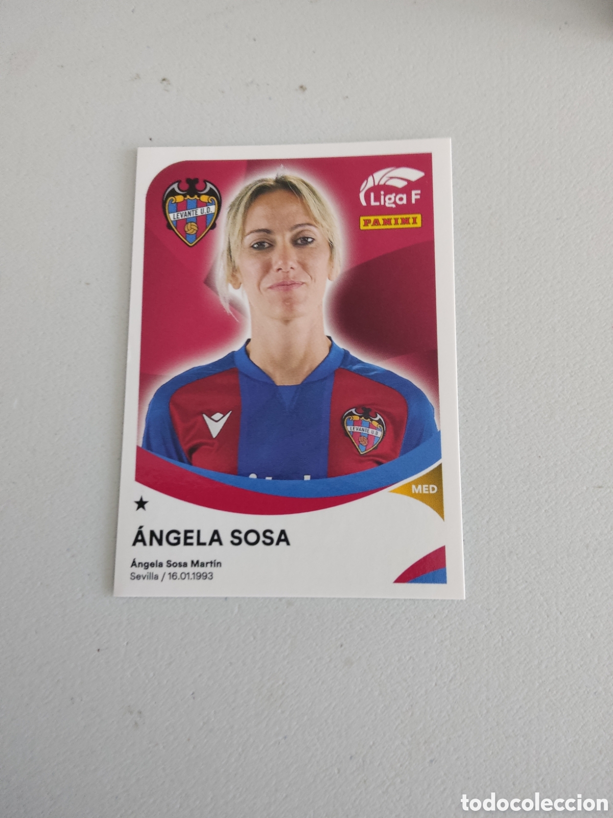 Cromos de f&uacute;tbol: 218 ANGELA SOSA LEVANTE LIGA F 2024 2025