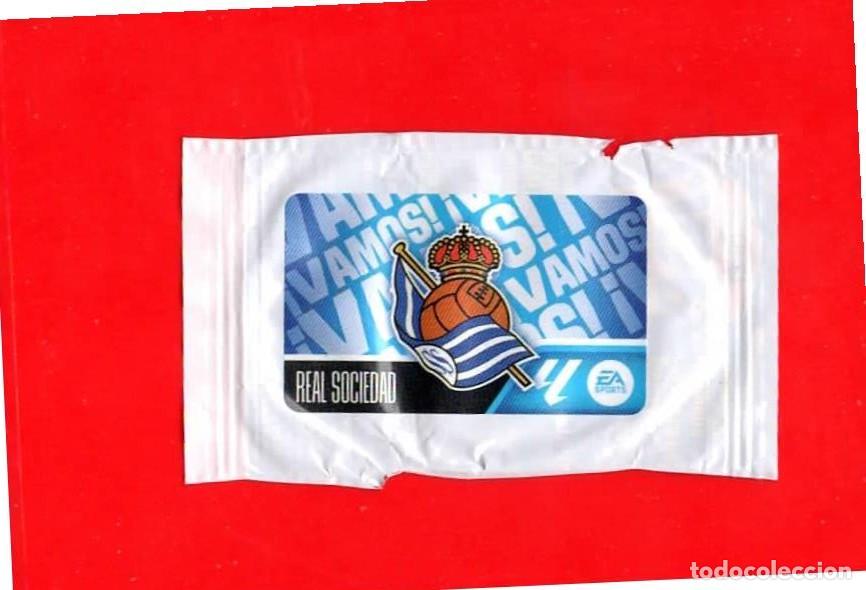 Cromos de f&uacute;tbol: Escudo REAL SOCIEDAD &iexcl;Vamos! - CROMO CHICLE LIGA ESTE 2026-2027 26 27