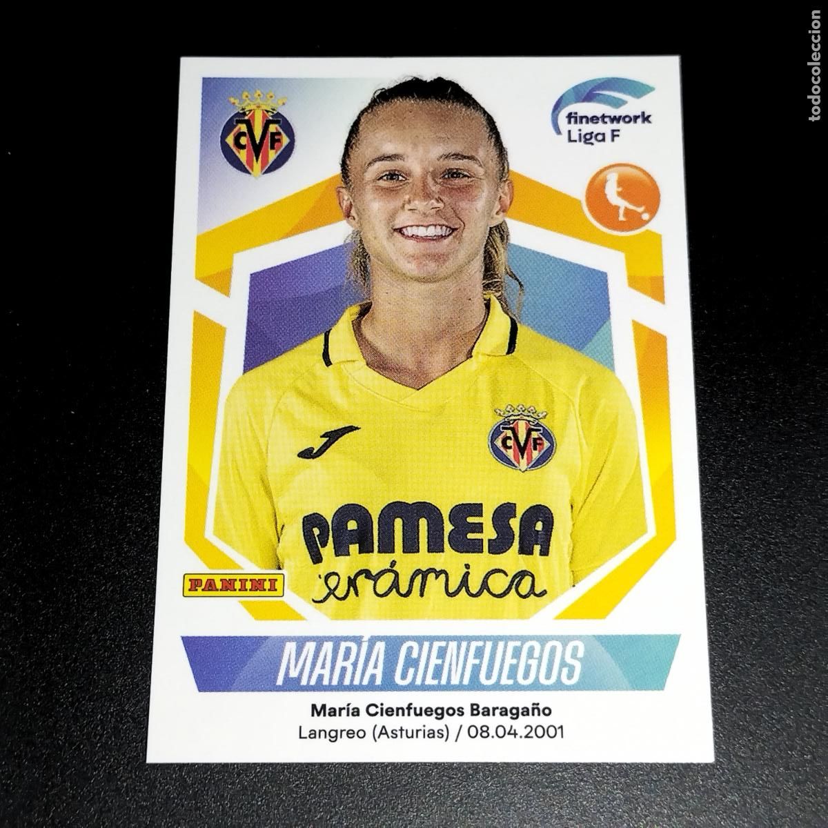 Cromos de Futebol: N&ordm; 316 MARIA CIENFUEGOS VILLARREAL CROMOS FINETWORK LIGA F FEMENINA PANINI 2022 2023 22 23
