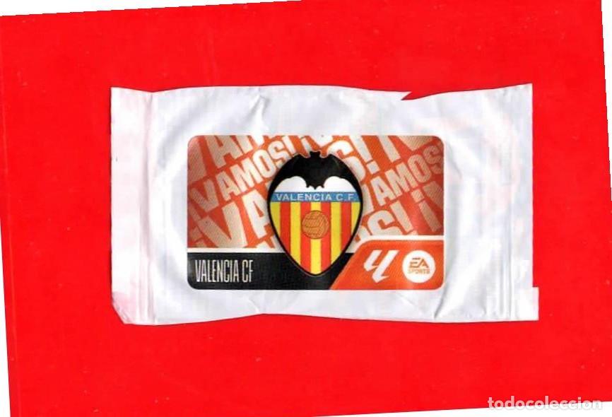 Figurine di Calcio: Escudo VALENCIA C.F. &iexcl;Vamos! - CROMO CHICLE LIGA ESTE 2026-2027 26 27