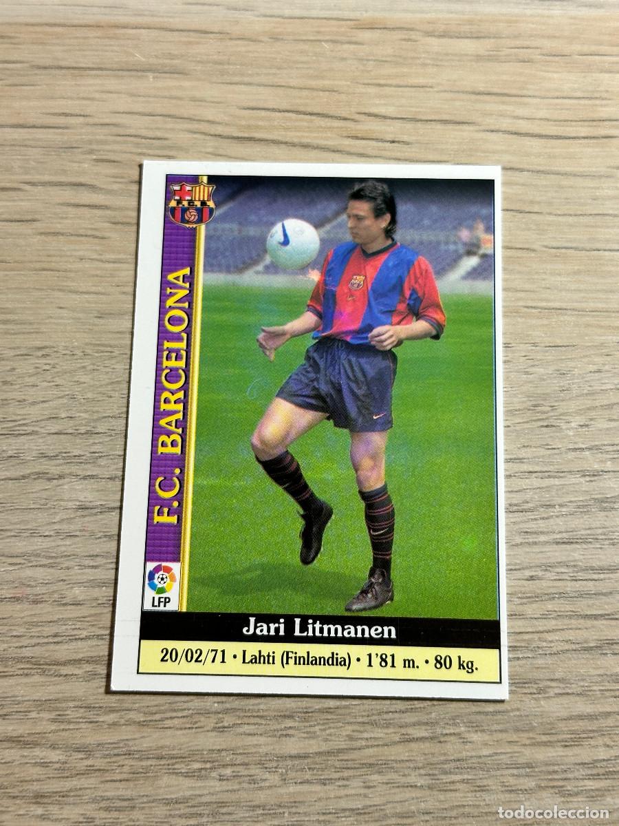 Figurine di Calcio: LITMANEN N&ordm; 443 FC BARCELONA LAS FICHAS DE LA LIGA 2000 MUNDICROMO