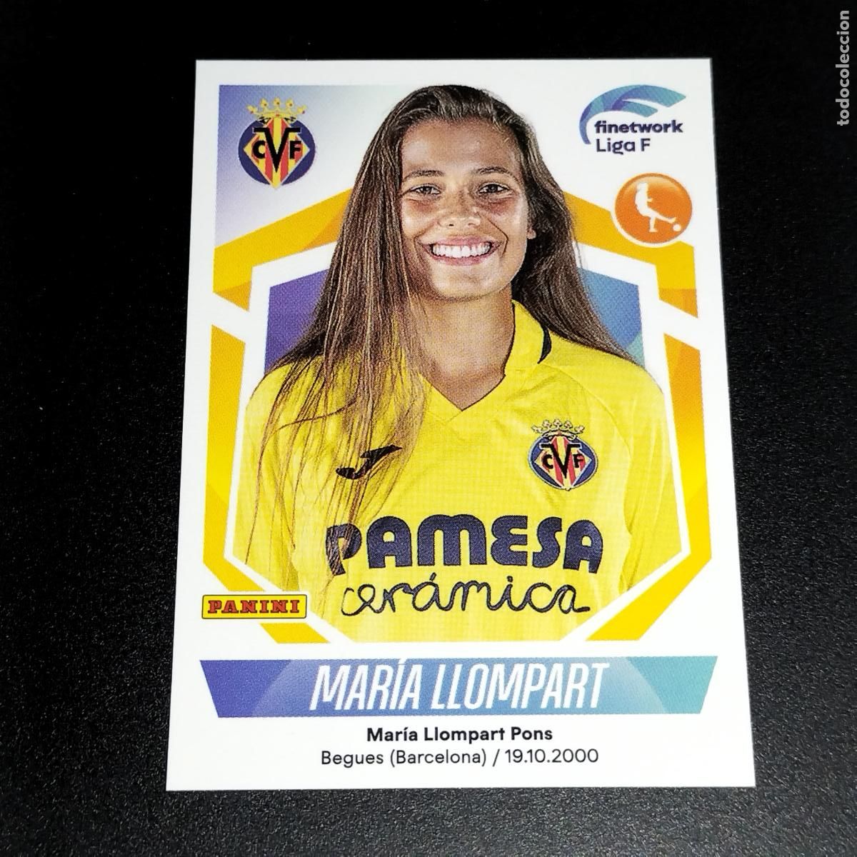 Cromos de Futebol: N&ordm; 317 MARIA LLOMPART VILLARREAL CROMOS FINETWORK LIGA F FEMENINA PANINI 2022 2023 22 23