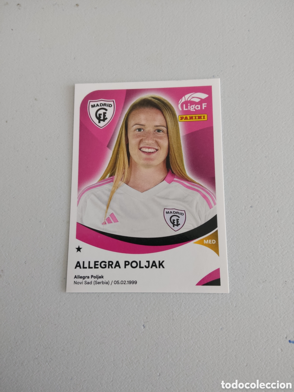 Cromos de Futebol: 231 ALLEGRA POLJAK MADRID CFF LIGA F 2024 2025