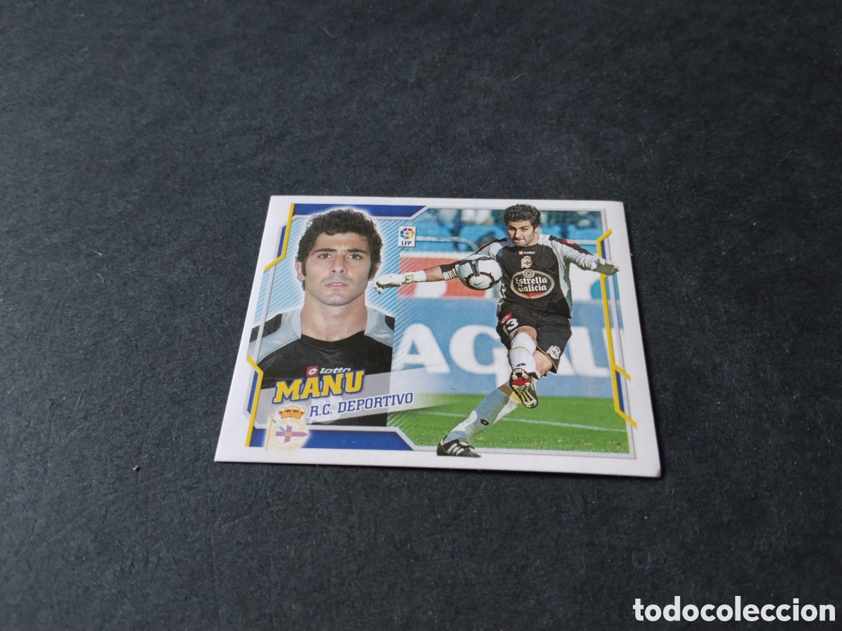 Cromos de f&uacute;tbol: Cromo futbol 2010-11 Manu, deportivo de la Coru&ntilde;a
