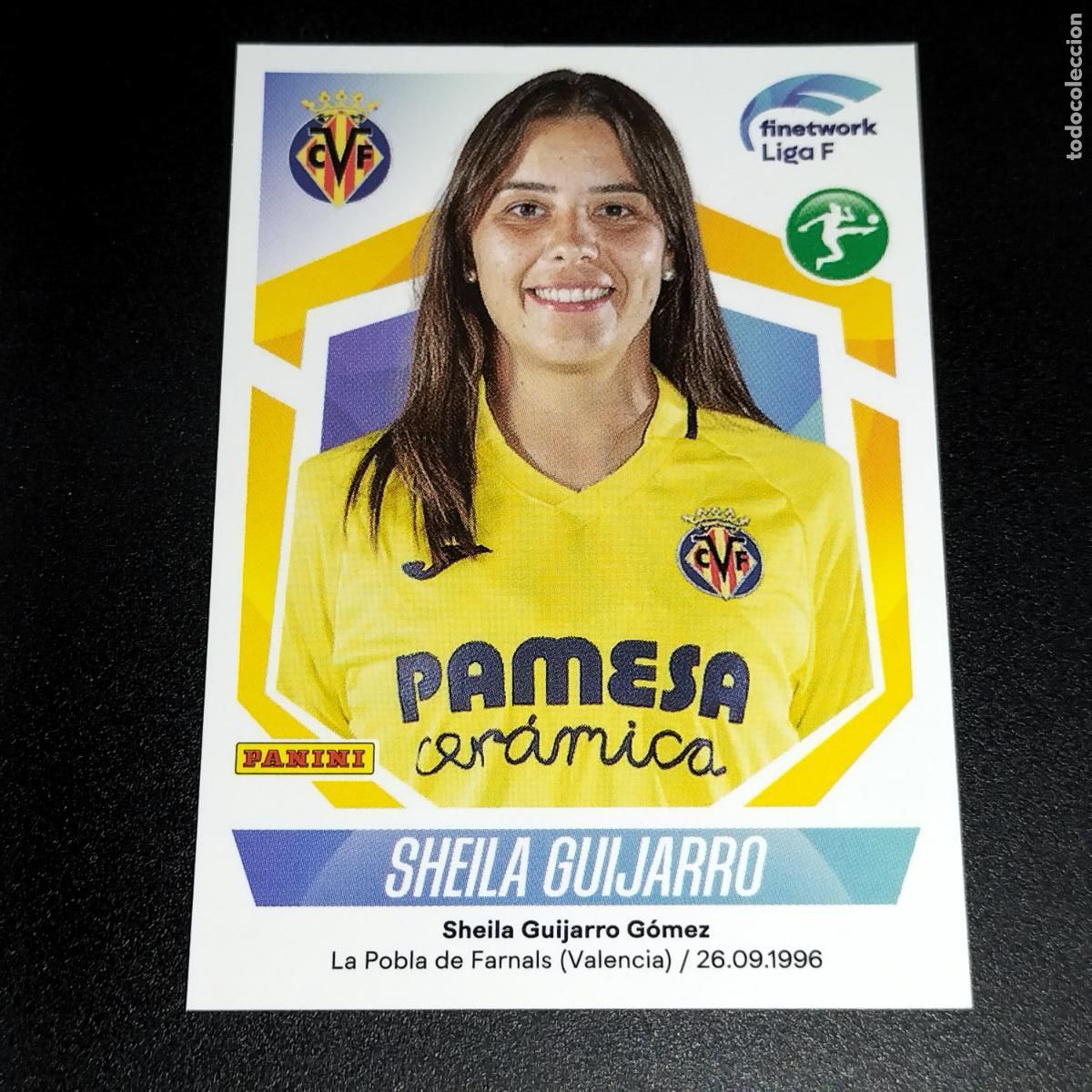 Cromos de f&uacute;tbol: N&ordm; 321 SHEILA GUIJARRO VILLARREAL CROMOS FINETWORK LIGA F FEMENINA PANINI 2022 2023 22 23