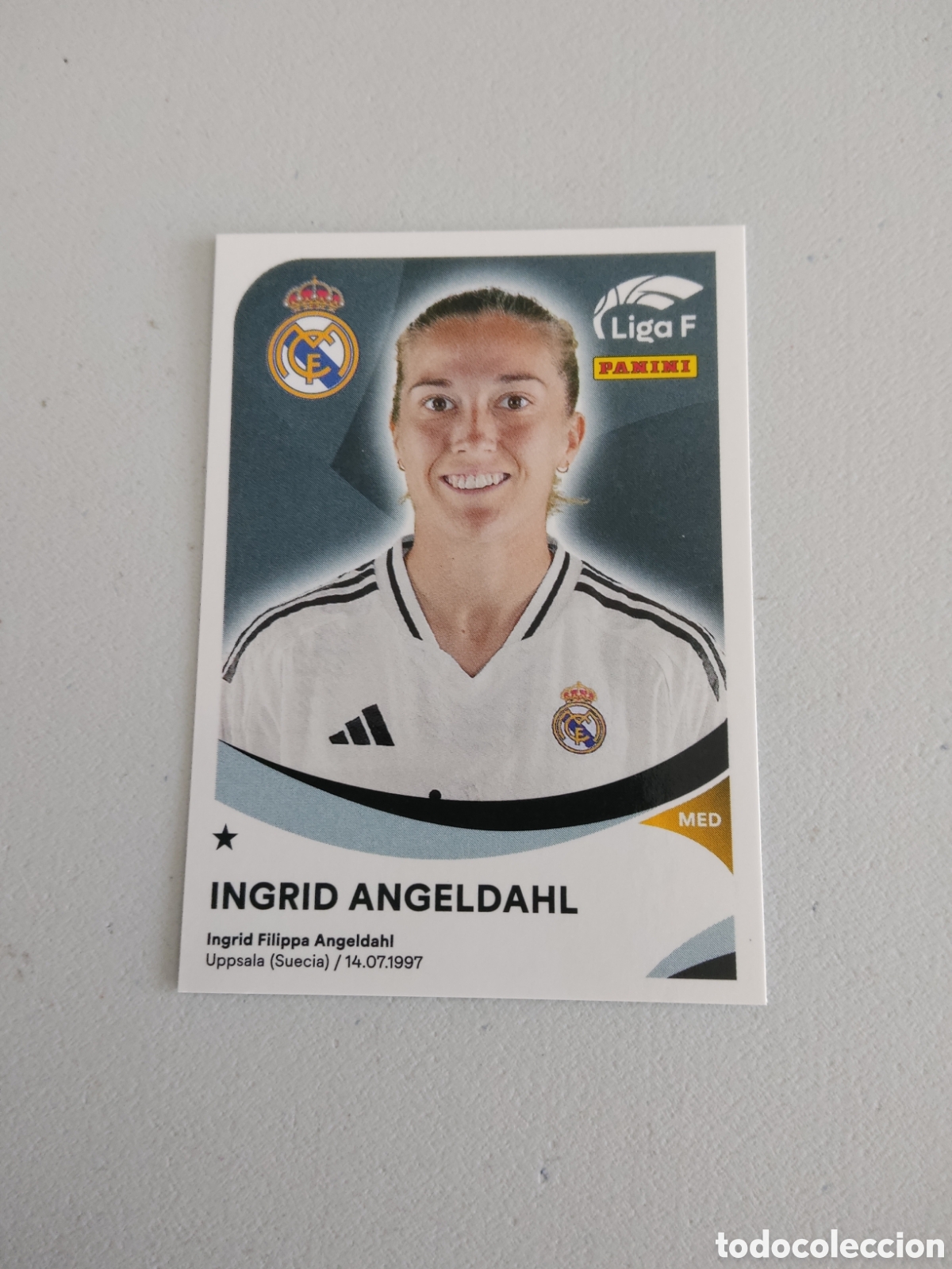 Cromos de f&uacute;tbol: 254 A INGRID ANGELDAHL REAL MADRID LIGA F 2024 2025