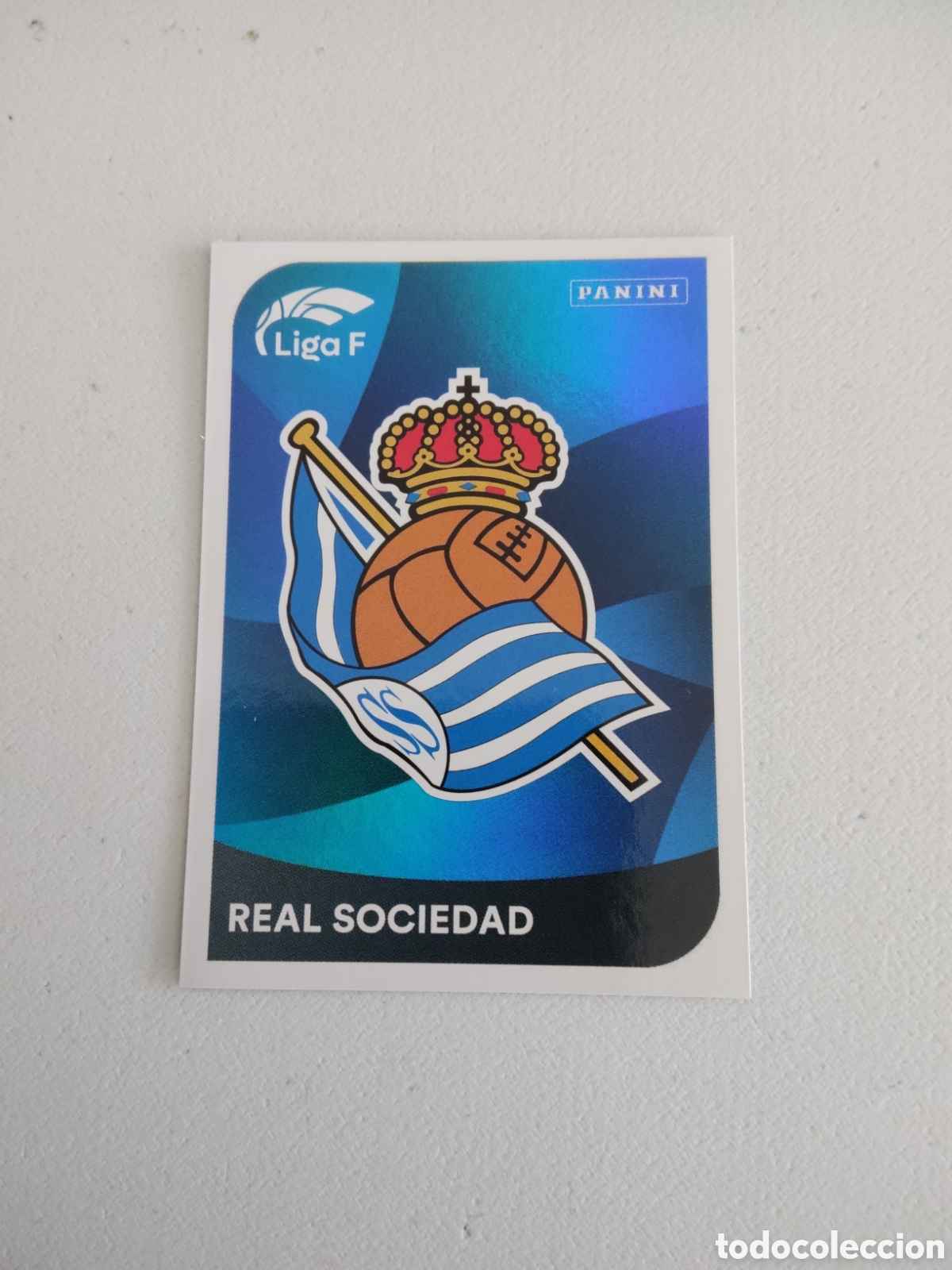 Cromos de f&uacute;tbol: 262 ESCUDO REAL SOCIEDAD LIGA F 2024 2025