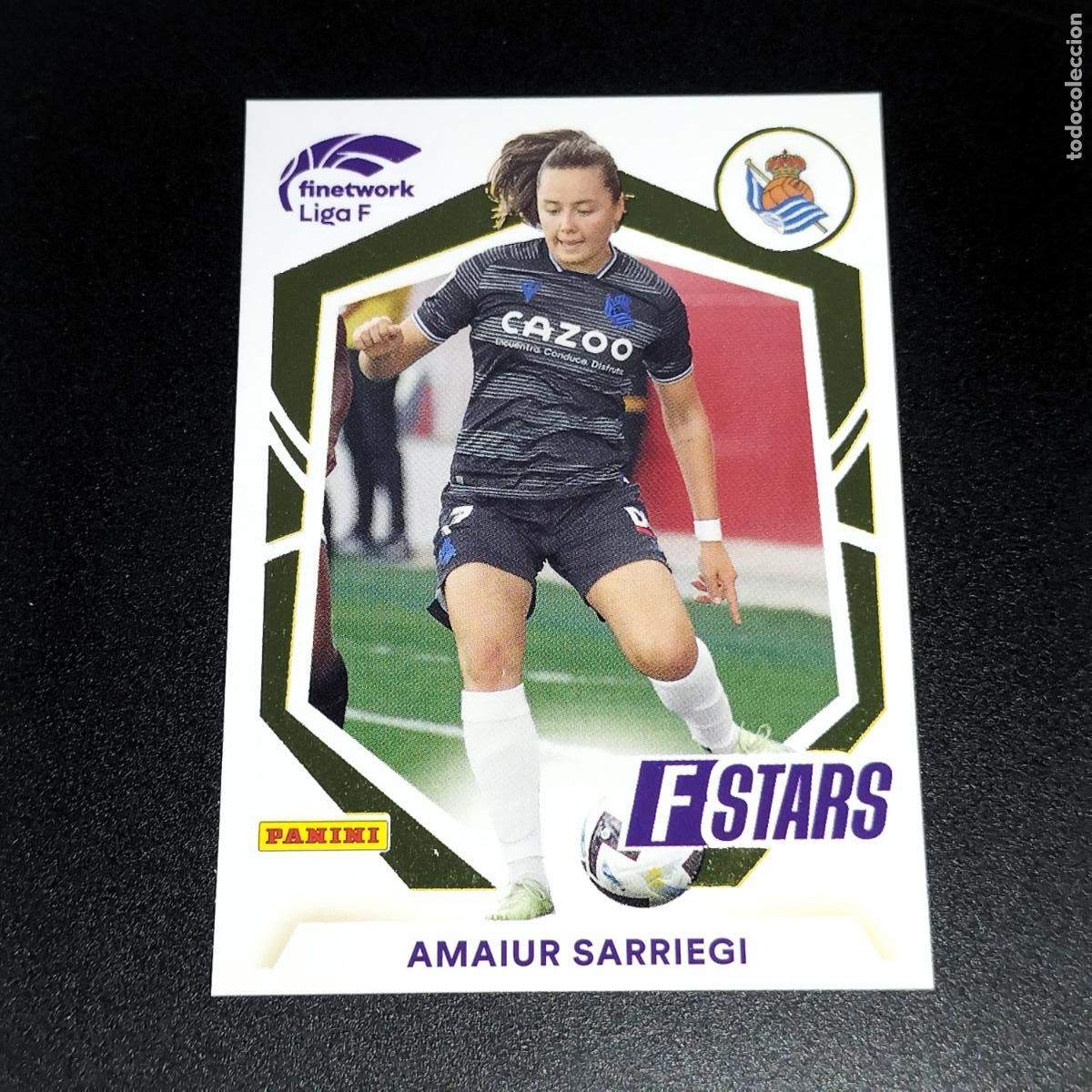Cromos de f&uacute;tbol: N&ordm; 325 AMAIUR SARRIEGI STARS REAL SOCIEDAD CROMOS FINETWORK LIGA F FEMENINA PANINI 2022 2023 22 23