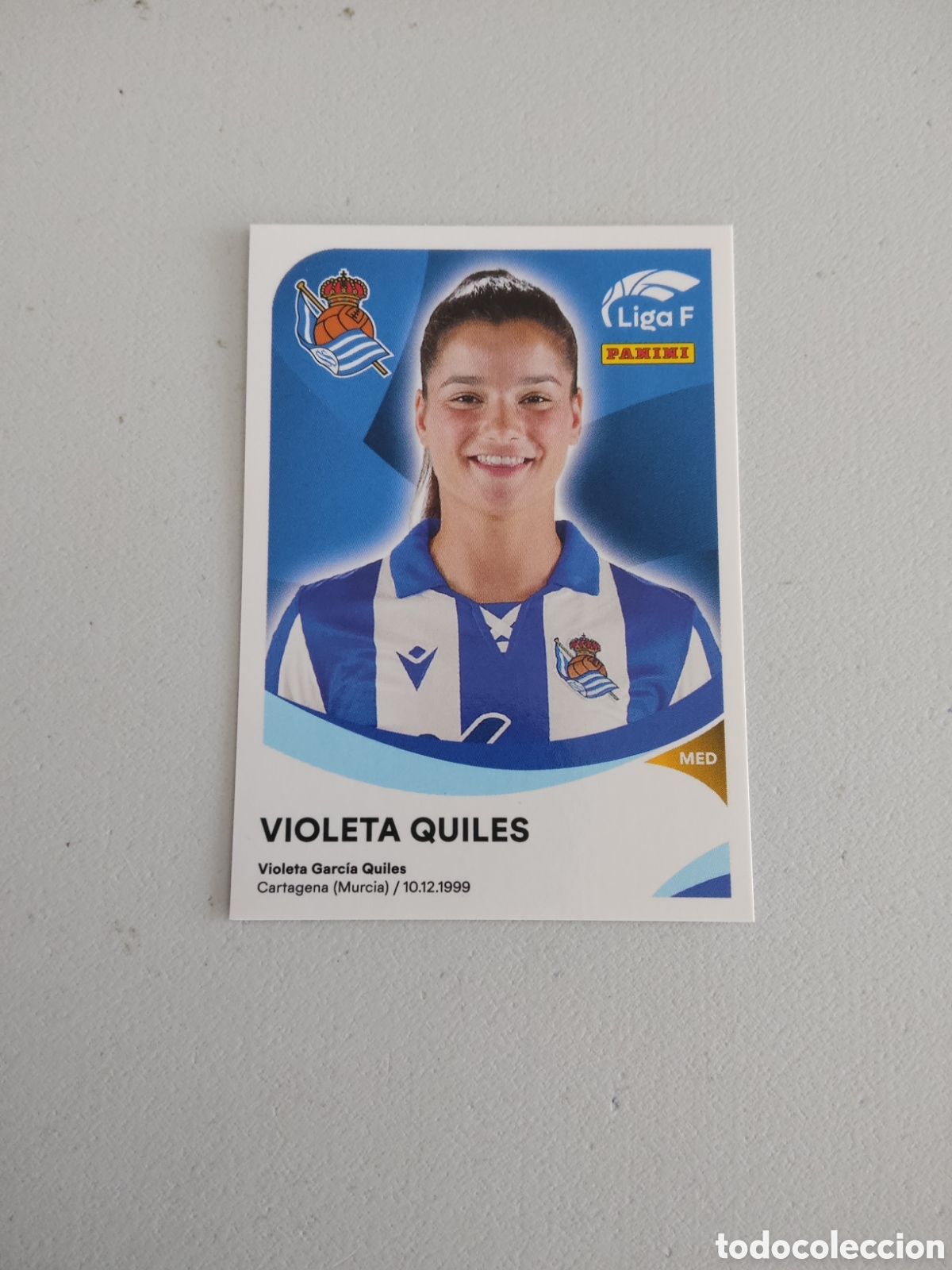 Cromos de f&uacute;tbol: 271 A VIOLETA QUILES REAL SOCIEDAD LIGA F 2024 2025