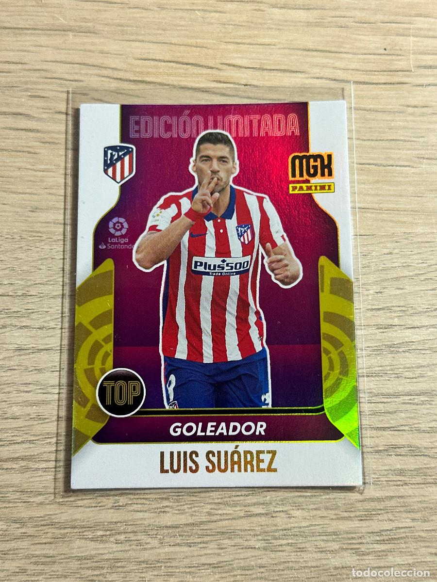 Cromos de f&uacute;tbol: LUIS SUAREZ EDICION LIMITADA ATLETICO MADRID MEGACRACKS 2021 2022 PANINI 21 22