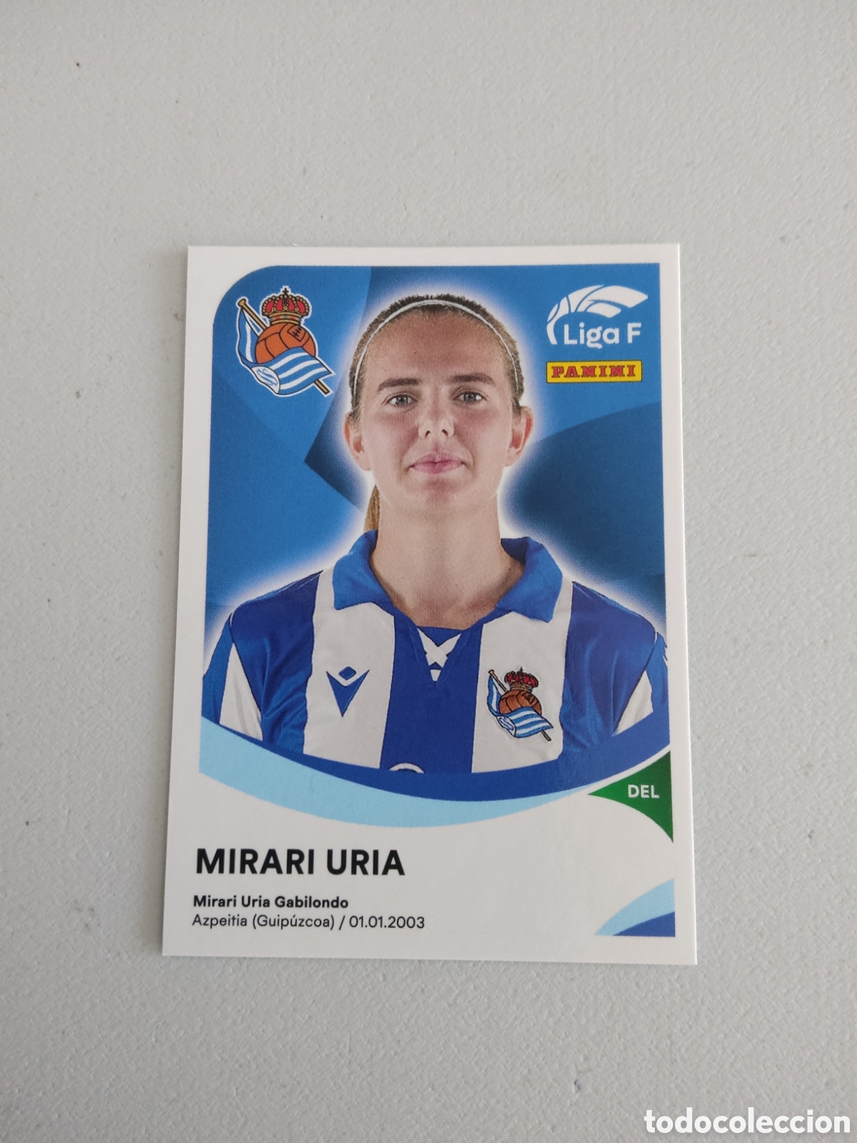 Cromos de f&uacute;tbol: 278 A MIRARI URIA REAL SOCIEDAD LIGA F 2024 2025