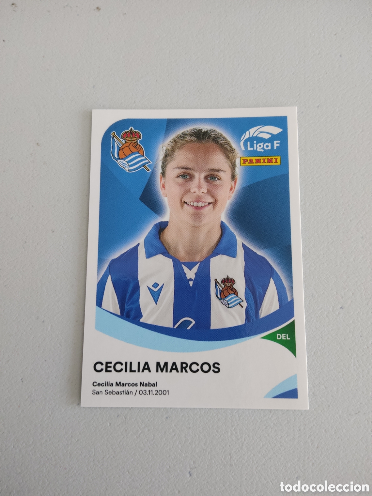 Cromos de f&uacute;tbol: 278 B CECILIA MARCOS REAL SOCIEDAD LIGA F 2024 2025
