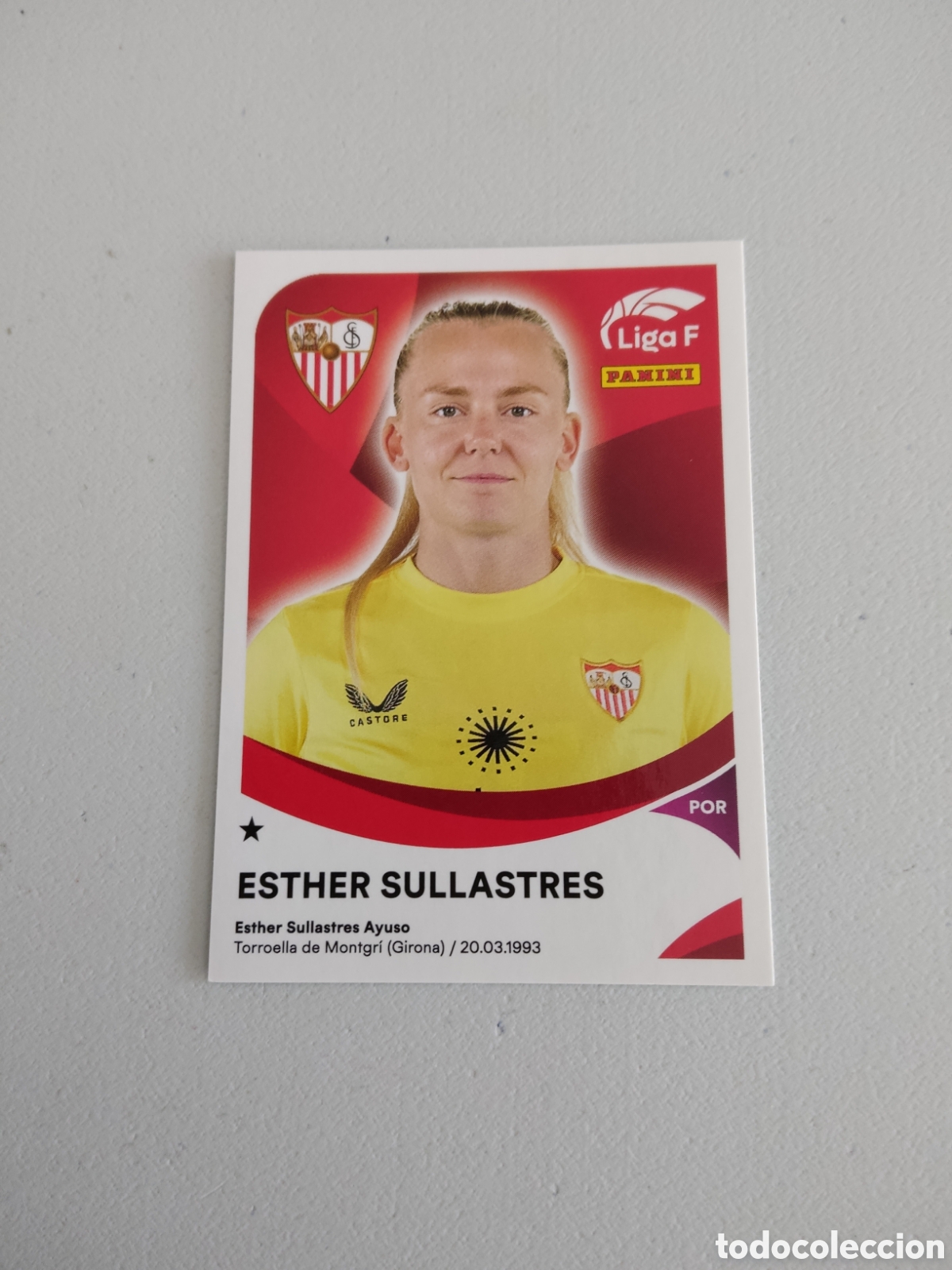 Cromos de f&uacute;tbol: 284 ESTHER SULLASTRES SEVILLA LIGA F 2024 2025