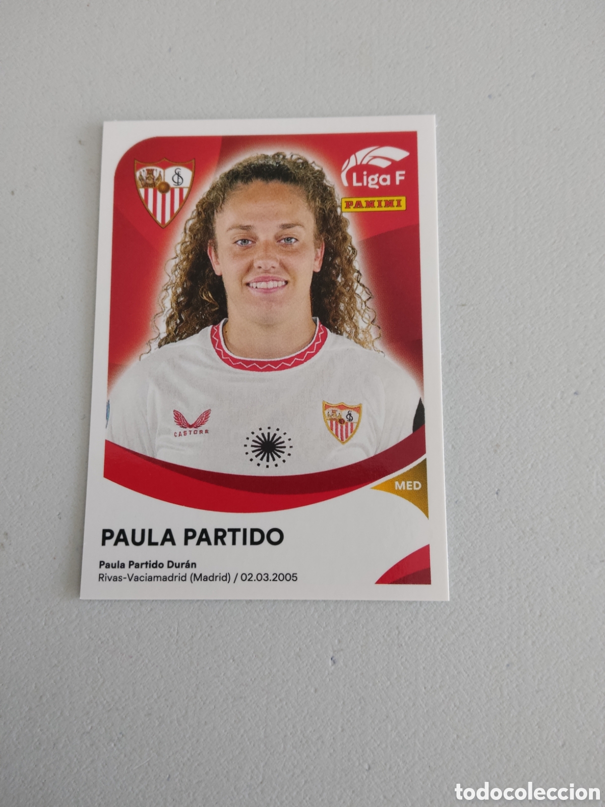 Cromos de f&uacute;tbol: 296 PAULA PARTIDO SEVILLA LIGA F 2024 2025