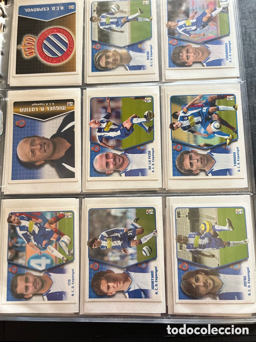 Cromos de f&uacute;tbol: ESPANYOL ESPA&Ntilde;OL LOTE LIGA ESTE EDICIONES ESTE 2005 2006 05 06 EN PERFECTO ESTADO