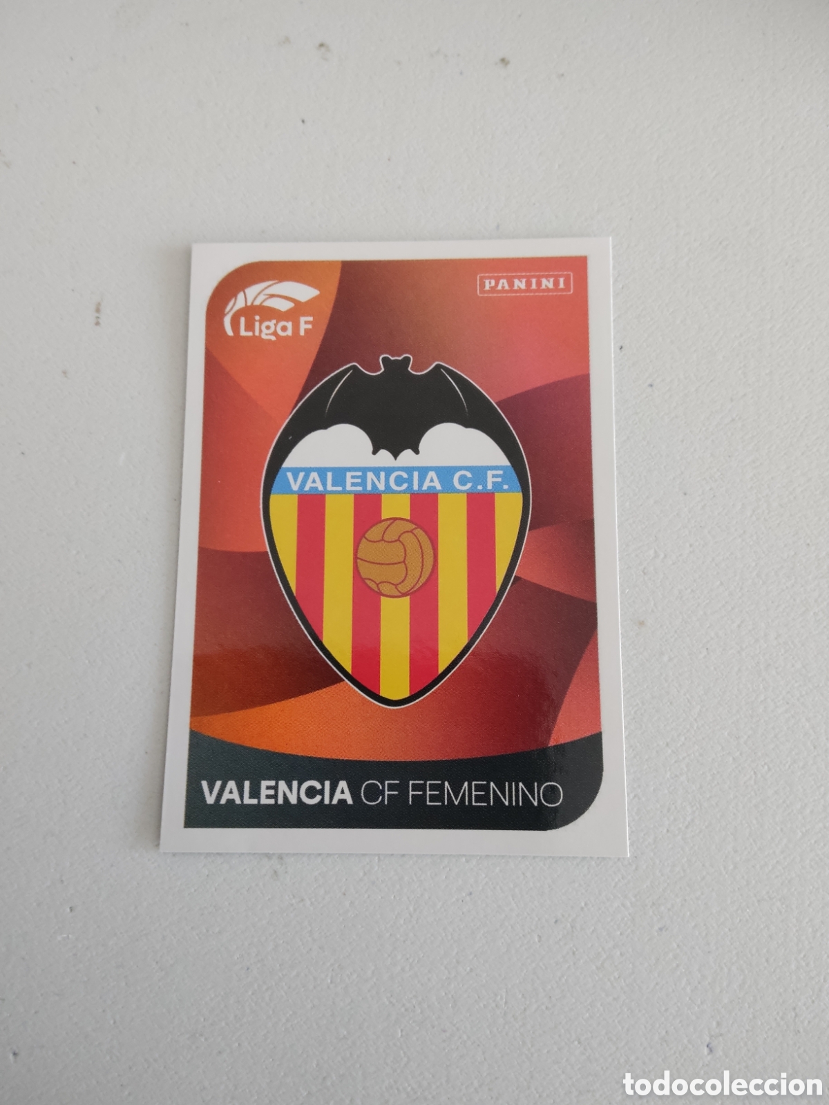 Cromos de f&uacute;tbol: 302 ESCUDO VALENCIA LIGA F 2024 2025