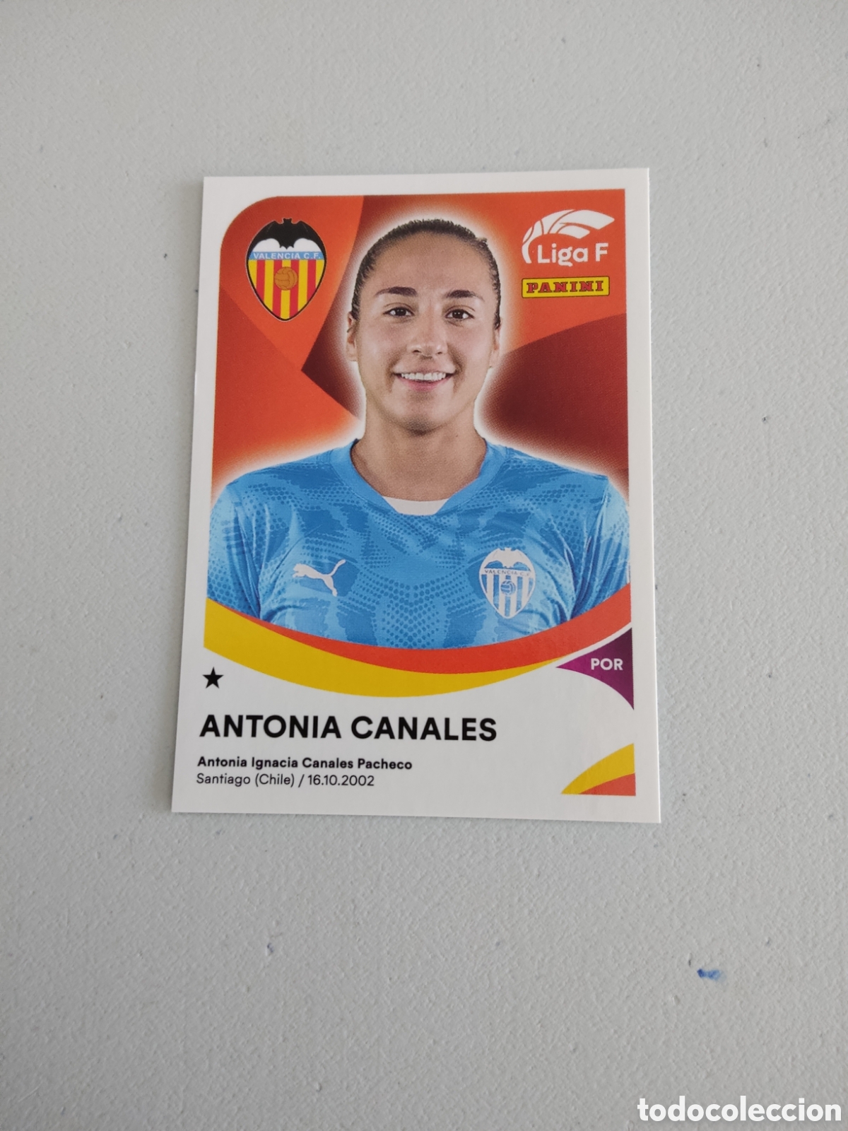 Cromos de f&uacute;tbol: 305 ANTONIA CANALES VALENCIA LIGA F 2024 2025