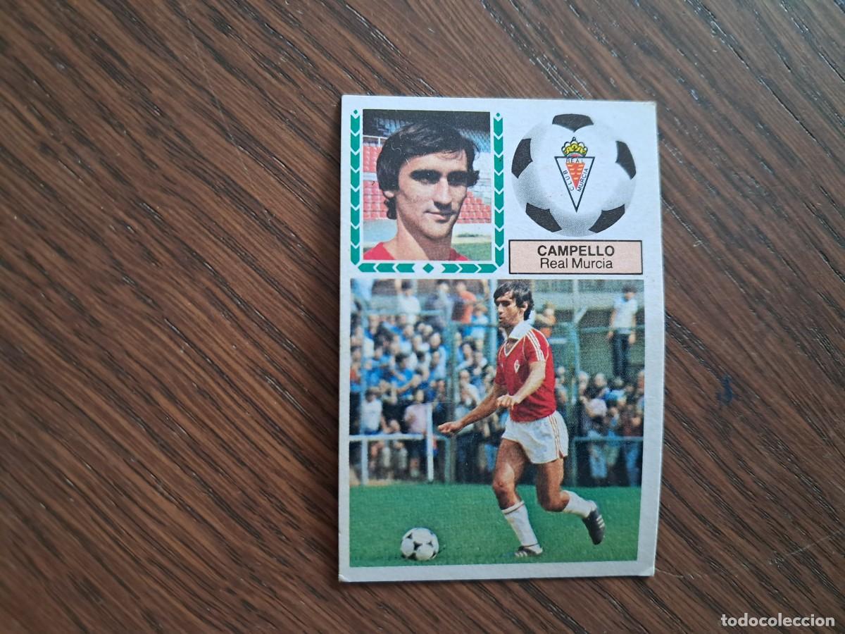 Cromos de f&uacute;tbol: cromo de futbol, ediciones Este 83-84, Campello, Real Murcia. sin pegar.