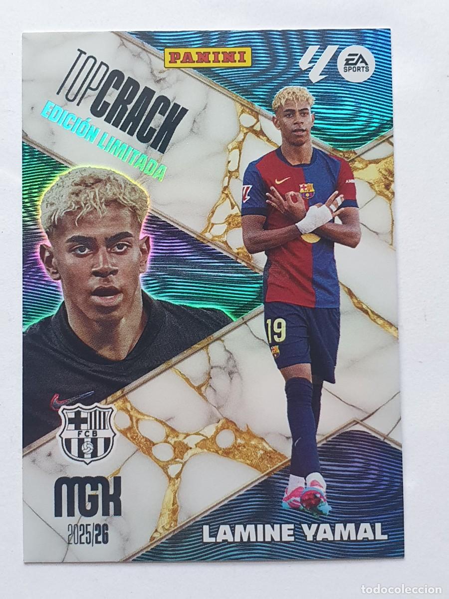 Cromos de f&uacute;tbol: TOP CRACK Edici&oacute;n Limitada LAMINE YAMAL (FC Barcelona) - Panini MGK La Liga 2025-26