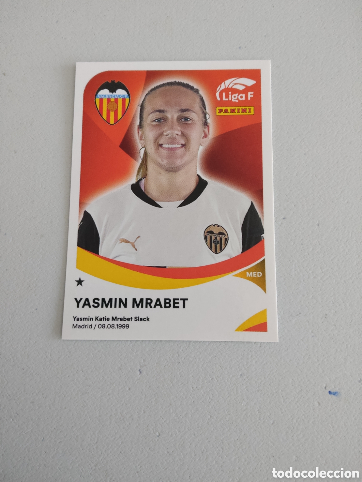 Cromos de f&uacute;tbol: 313 YASMIN MRABET VALENCIA LIGA F 2024 2025