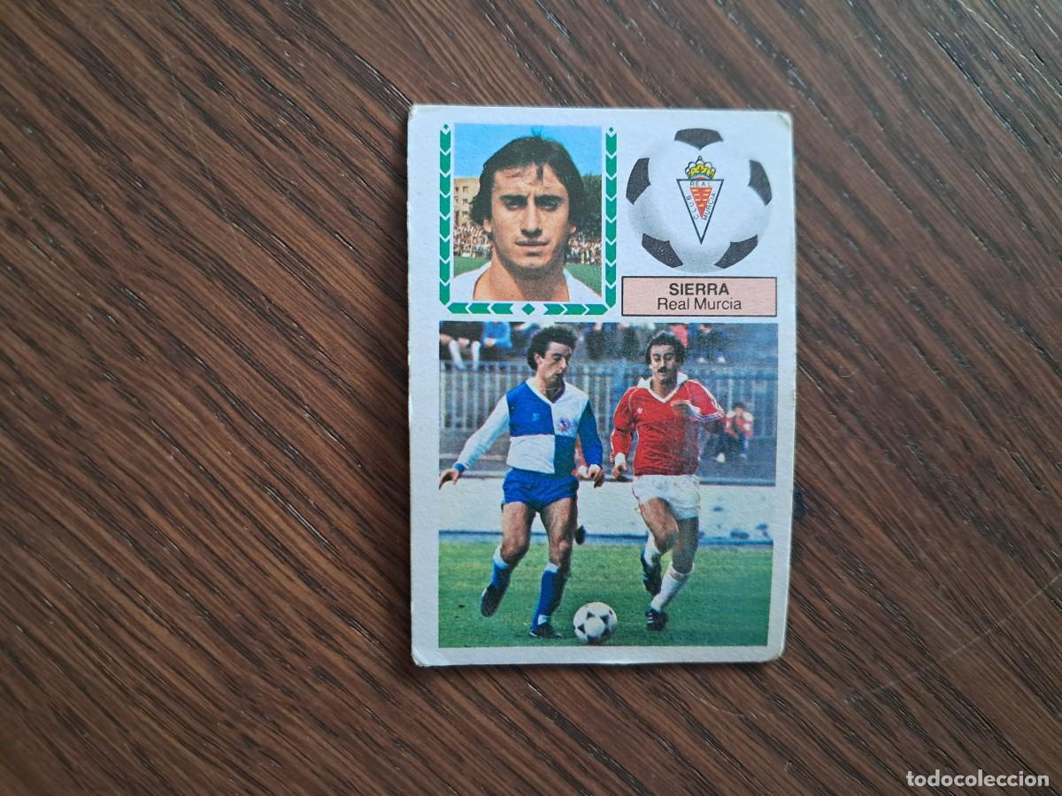 Cromos de f&uacute;tbol: cromo de futbol, ediciones Este 83-84, Sierra, Real Murcia. sin pegar.