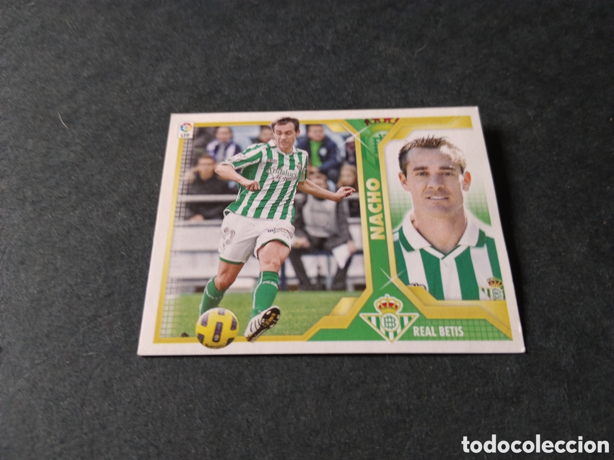 Cromos de f&uacute;tbol: Cromo futbol 2011-12 Nacho, Real Betis