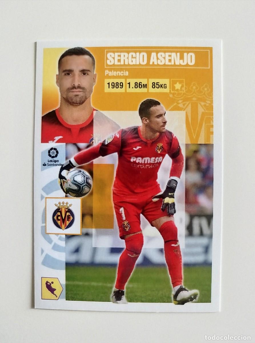 Cromos de f&uacute;tbol: Sergio Asenjo 2 SIN PEGAR NUNCA PEGADO Villarreal CF Liga Ediciones Este 20 21 / 2020 2021