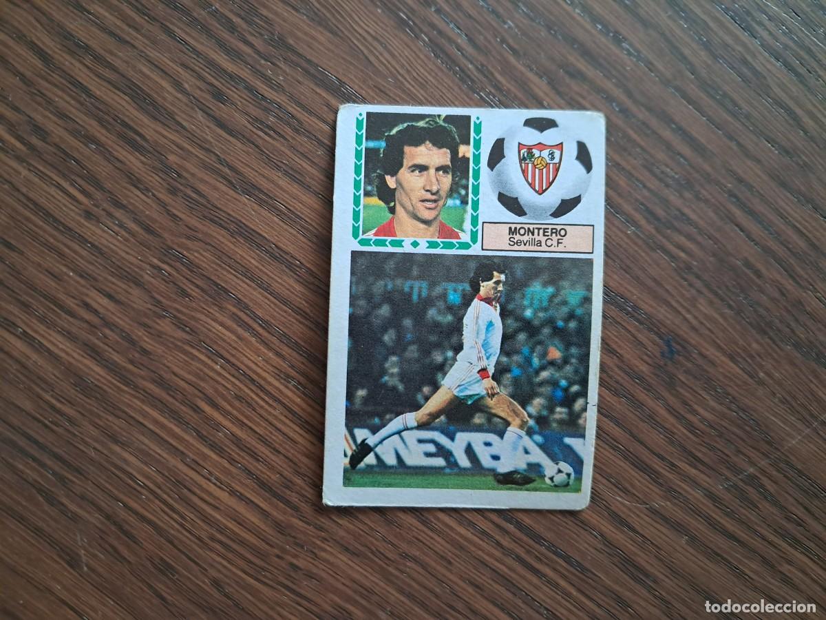 Cromos de f&uacute;tbol: cromo de futbol, ediciones Este 83-84, Montero, Sevilla C.F. sin pegar.