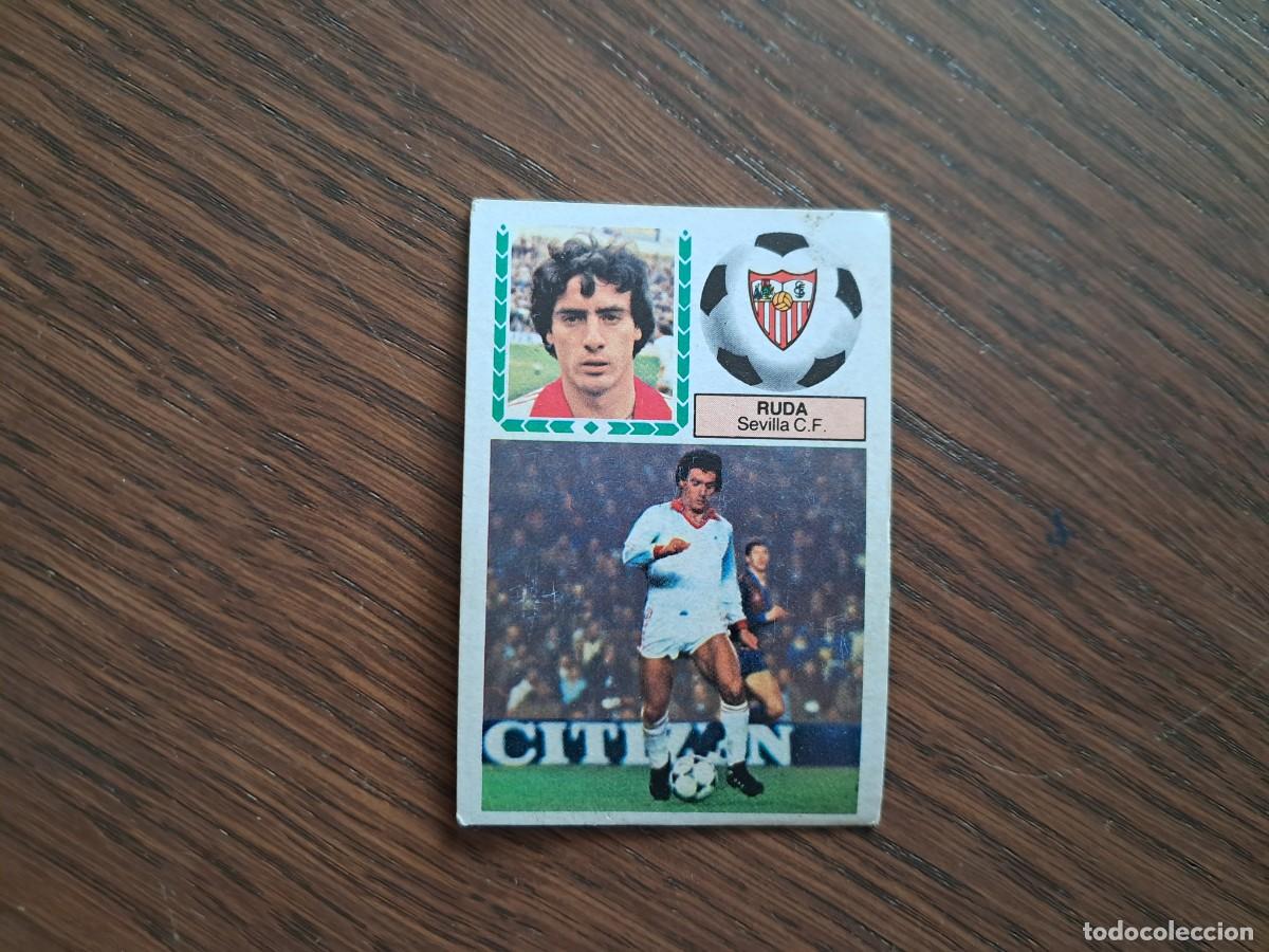 Cromos de f&uacute;tbol: cromo de futbol, ediciones Este 83-84, Ruda, Sevilla C.F. sin pegar.