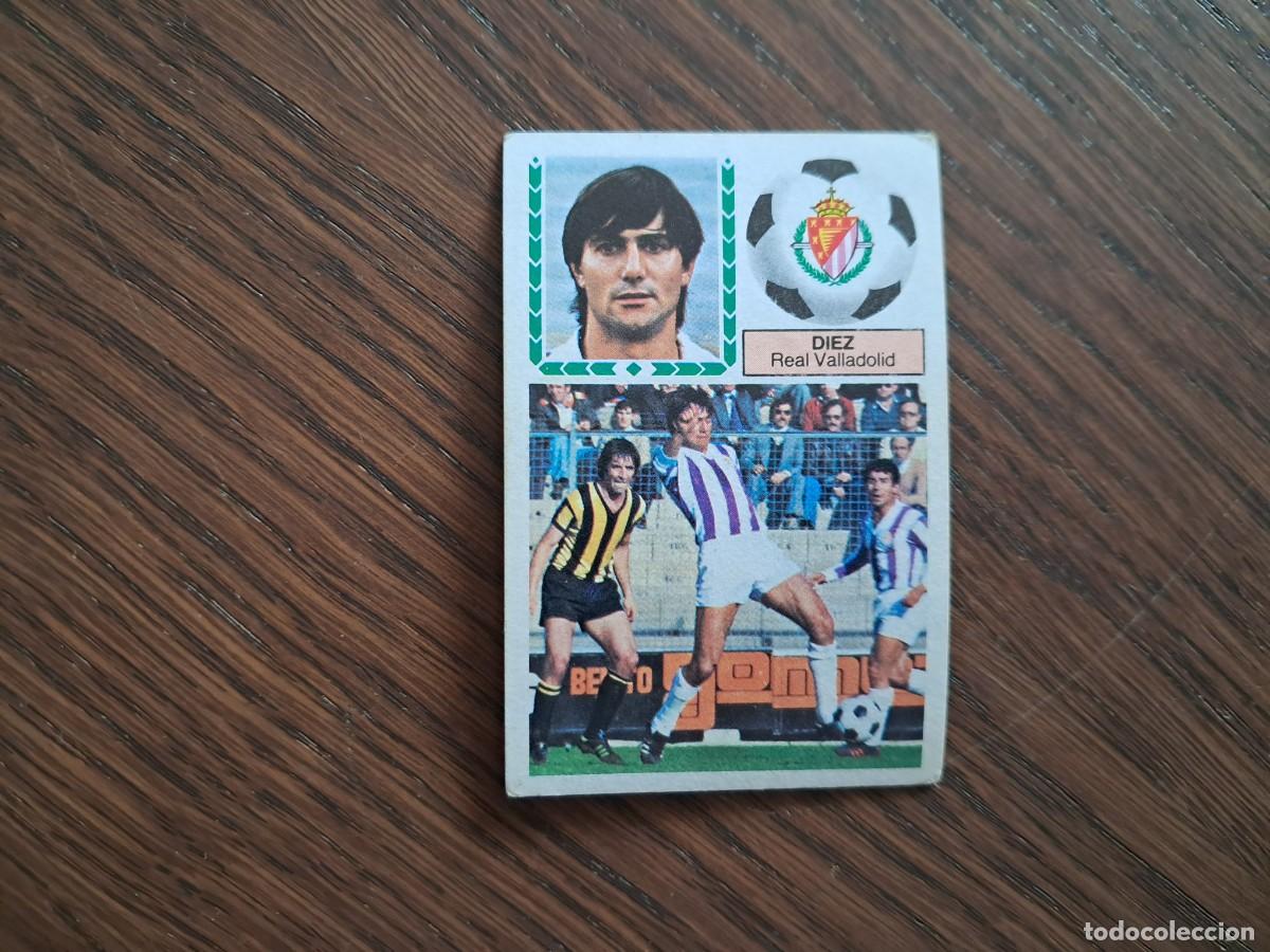 Cromos de f&uacute;tbol: cromo de futbol, ediciones Este 83-84, Diez, Real Valladolid. sin pegar.