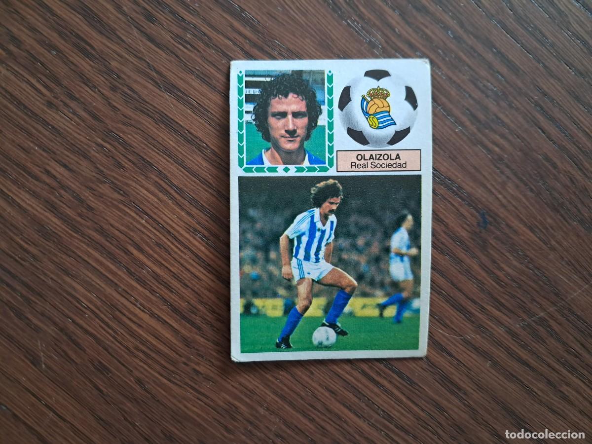 Cromos de f&uacute;tbol: cromo de futbol, ediciones Este 83-84, Olaizola, Real Sociedad. sin pegar.