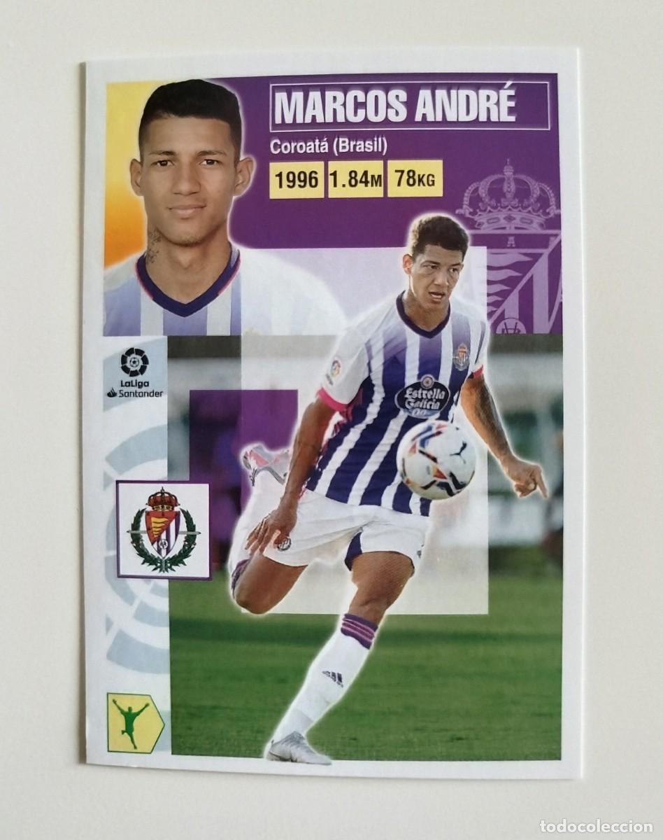 Cromos de f&uacute;tbol: Marcos Andr&eacute; 16 SIN PEGAR NUNCA PEGADO Real Valladolid Liga Ediciones Este 20 21 / 2020 2021