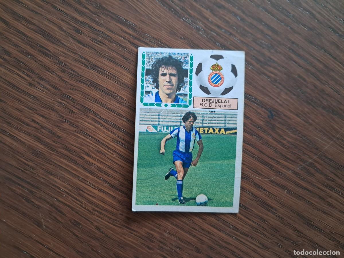 Cromos de f&uacute;tbol: cromo de futbol, ediciones Este 83-84, Orejuela I, R.C.D. Espa&ntilde;ol. sin pegar.