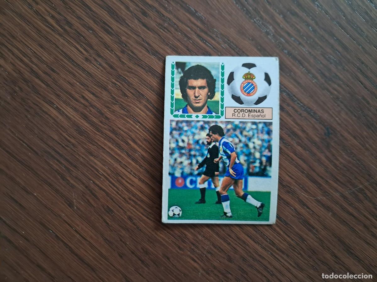 Cromos de f&uacute;tbol: cromo de futbol, ediciones Este 83-84, Corominas, R.C.D. Espa&ntilde;ol. sin pegar.