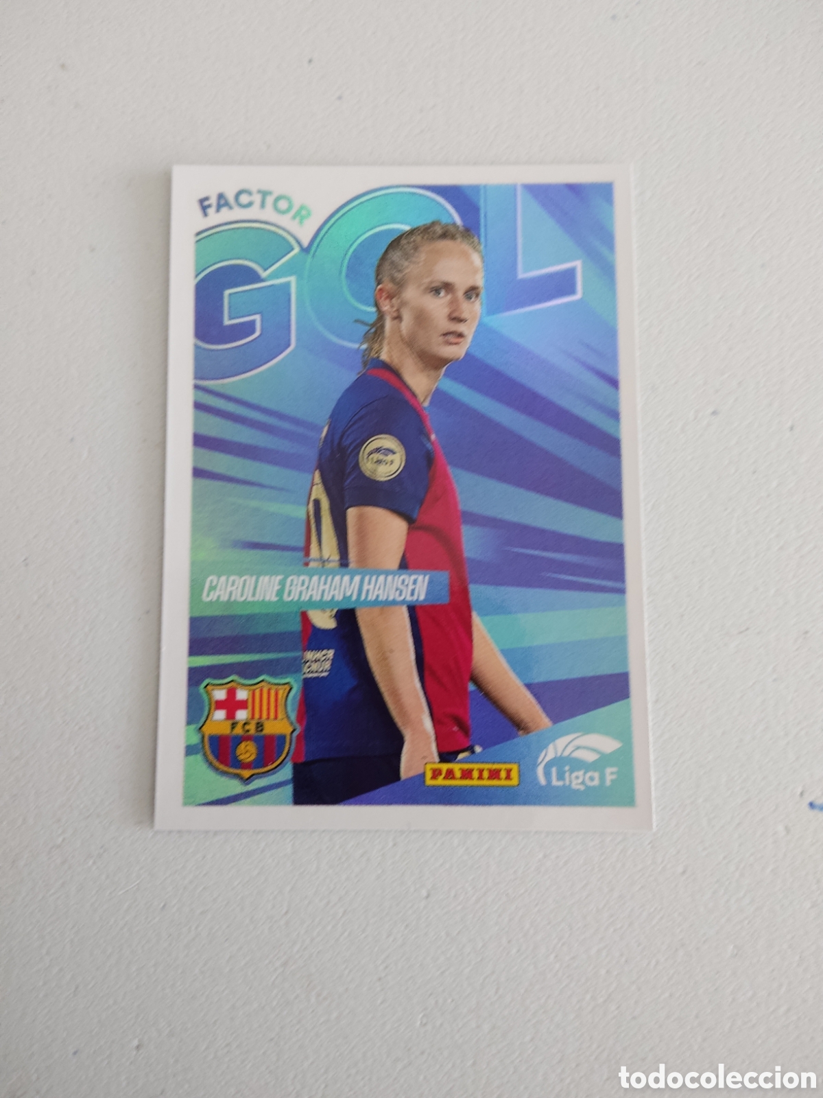 Cromos de f&uacute;tbol: 359 CAROLINE GRAHAM HANSEN FACTOR GOL BARCELONA LIGA F 2024 2025