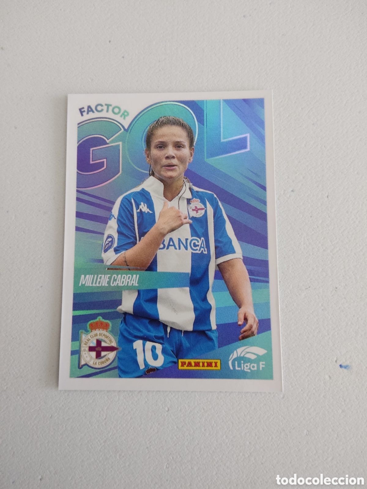 Cromos de f&uacute;tbol: 366 MILLENE CABRAL FACTOR GOL DEPORTIVO CORU&Ntilde;A LIGA F 2024 2025