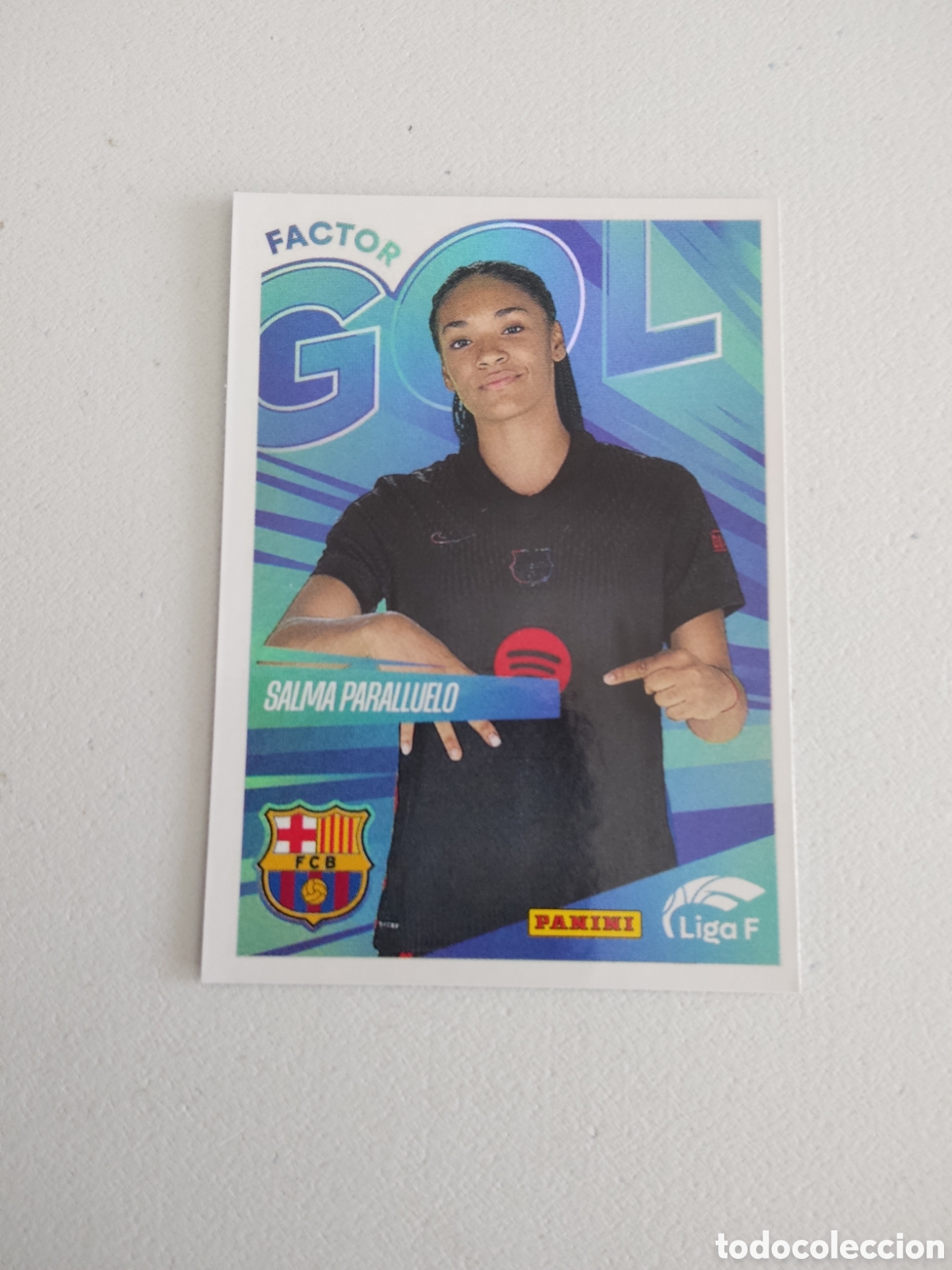 Cromos de f&uacute;tbol: 369 SALMA PARALLUELO FACTOR GOL BARCELONA LIGA F 2024 2025