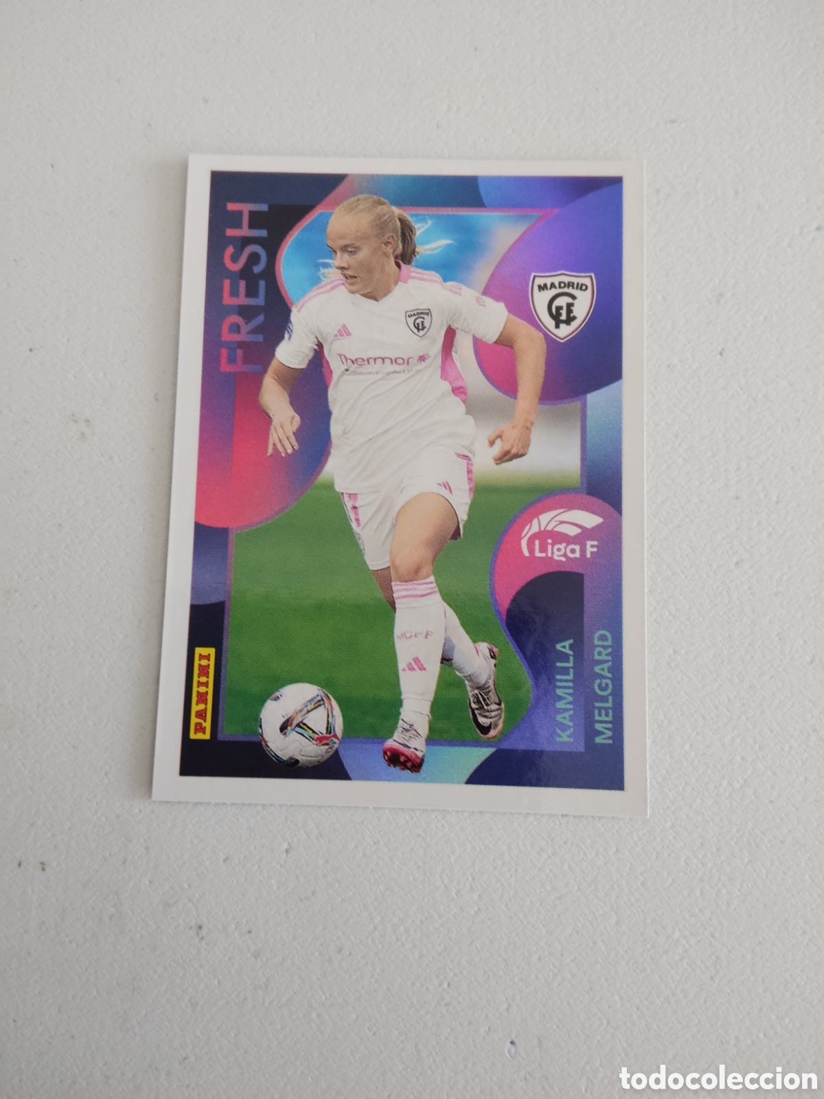 Cromos de f&uacute;tbol: 375 KAMILA MELGARD FRESH MADRID CFF LIGA F 2024 2025