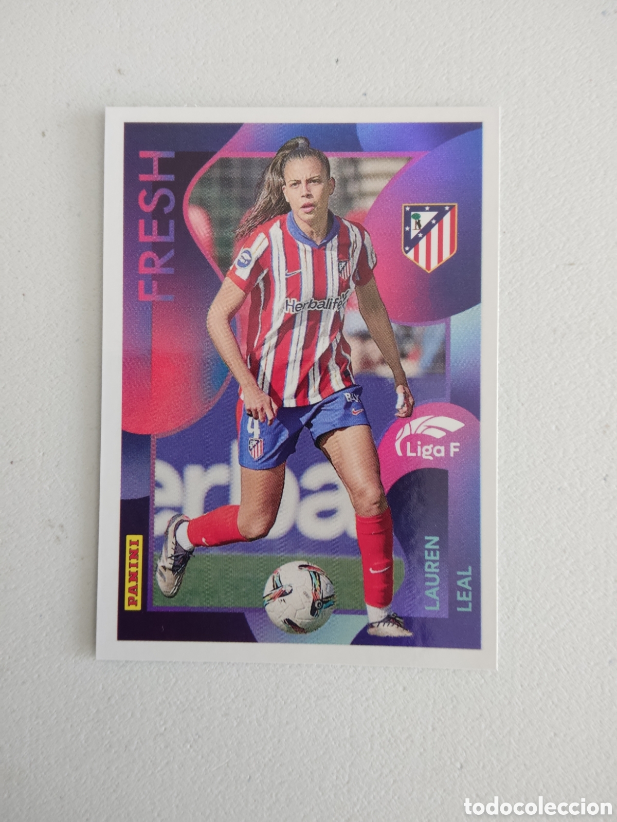Cromos de f&uacute;tbol: 376 LAUREN LEAL ATLETICO MADRID FRESH LIGA F 2024 2025